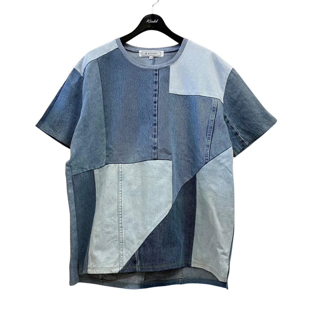 anseason ANREALAGE デニムパッチワークTシャツ 古着・中古-1枚目のアイテム画像