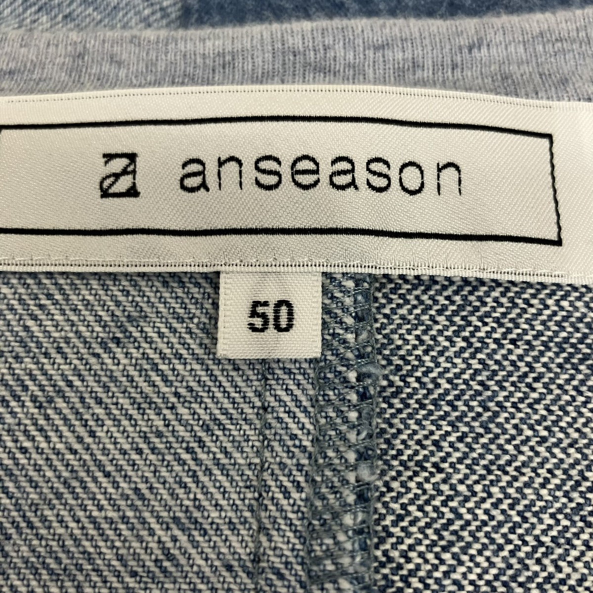 anseason ANREALAGE デニムパッチワークTシャツ 古着・中古-5枚目のアイテム画像