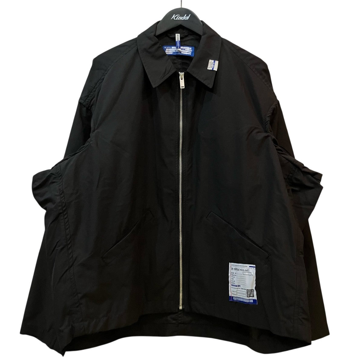 in・stru(men-tal) 26SS「W R Back Twill Zip Jacket」バッグツイールジップジャケットINS26S I16BL092 古着・中古-1枚目のアイテム画像