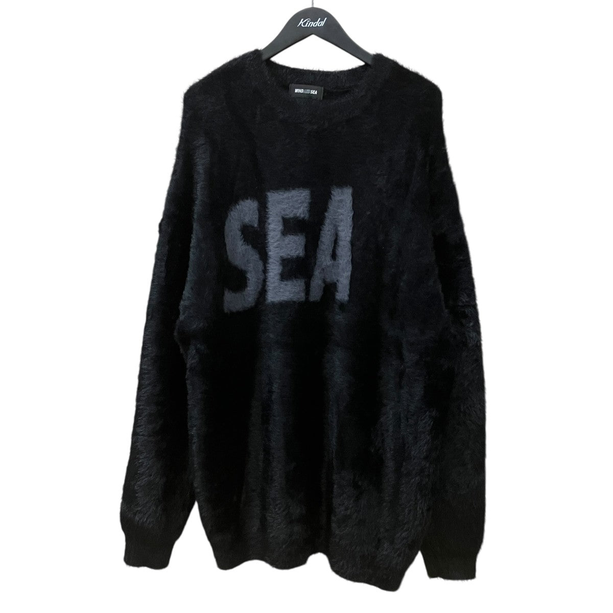 Shaggy BIGSEA Knit SweaterロゴシャギーニットWDS-O-SBK-26-Q2-KN-01