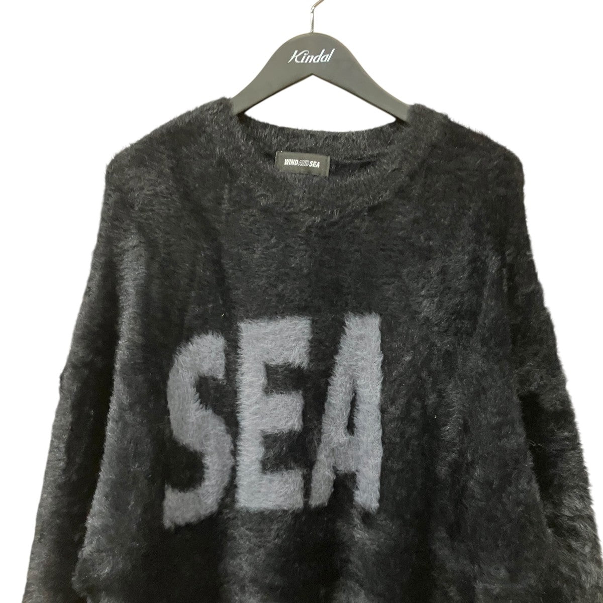 Shaggy BIGSEA Knit SweaterロゴシャギーニットWDS-O-SBK-26-Q2-KN-01
