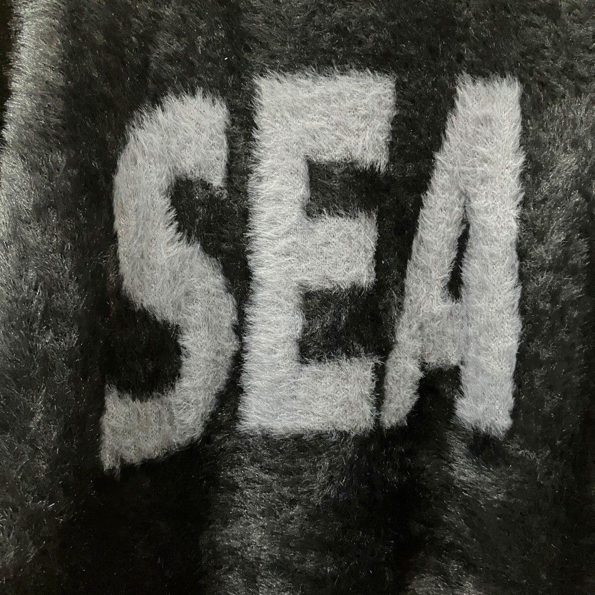 Shaggy BIGSEA Knit SweaterロゴシャギーニットWDS-O-SBK-26-Q2-KN-01