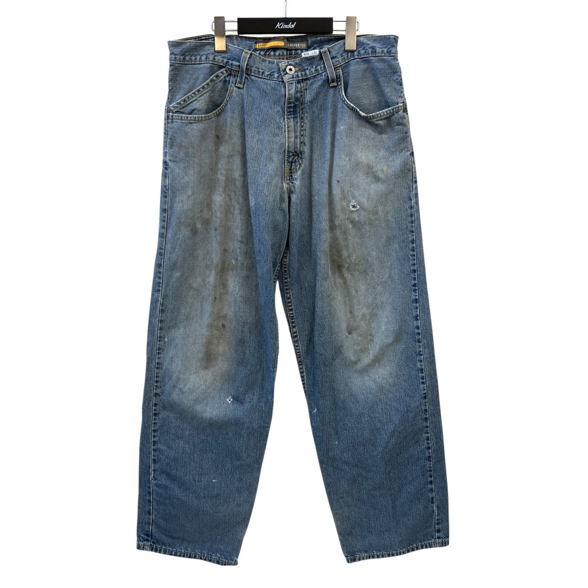 LEVI’S SiLVER TAB BAGGY vintageダメージデニムパンツ445990766 古着・中古-1枚目のアイテム画像