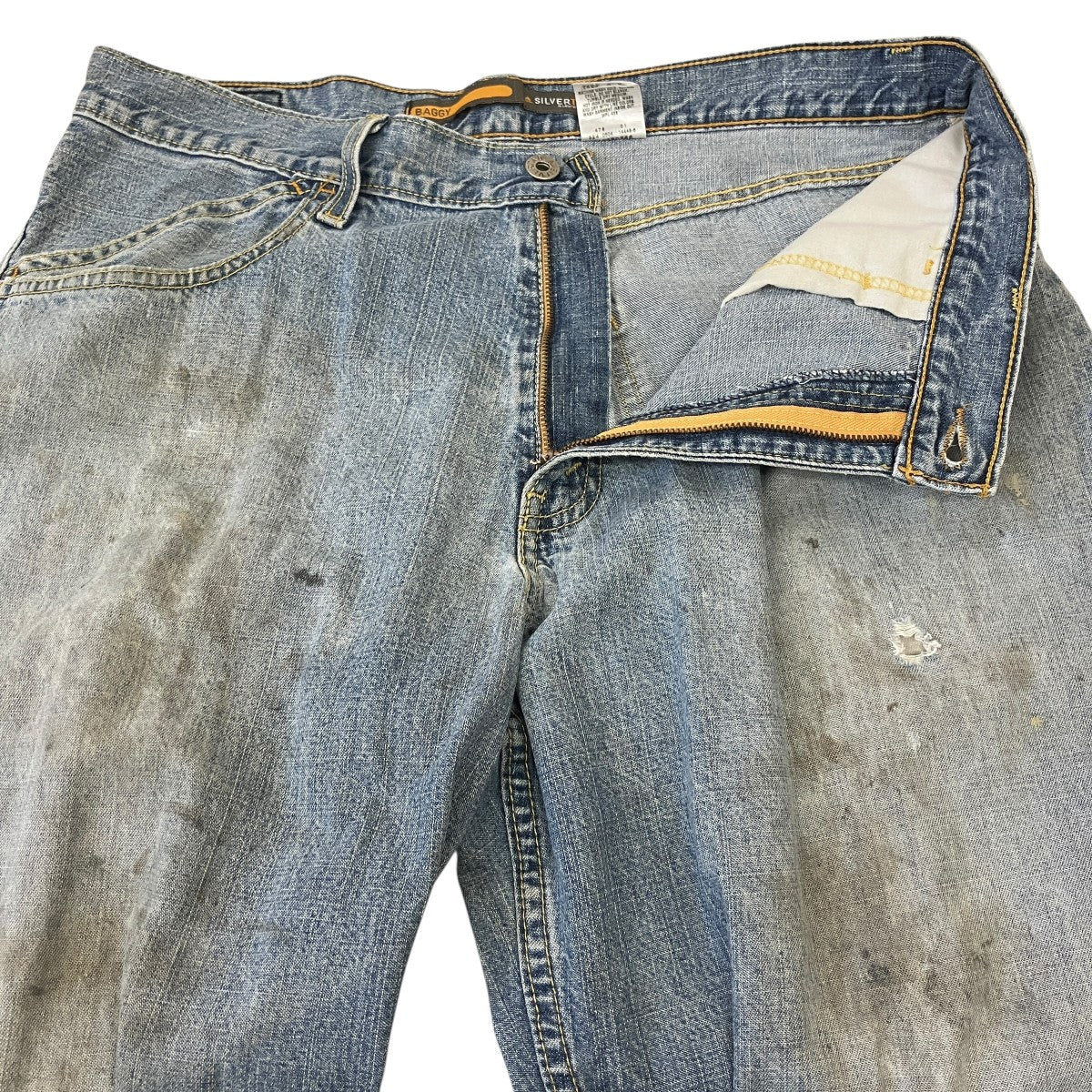 LEVI’S SiLVER TAB BAGGY vintageダメージデニムパンツ445990766 古着・中古-3枚目のアイテム画像