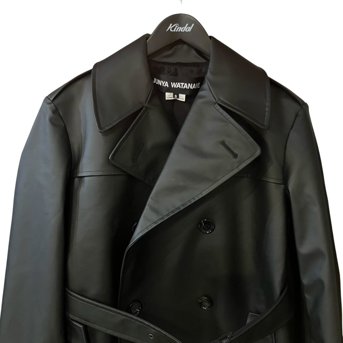 JUNYA WATANABE CDG 25AWブラックトレンチコートJP C003 古着・中古-3枚目のアイテム画像