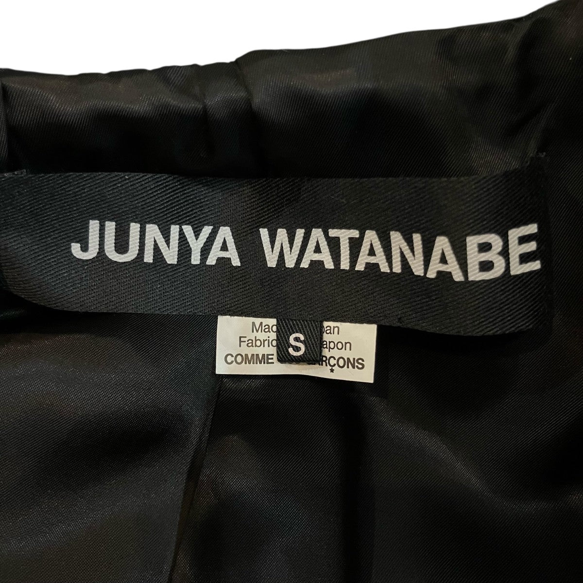 JUNYA WATANABE CDG 25AWブラックトレンチコートJP C003 古着・中古-6枚目のアイテム画像