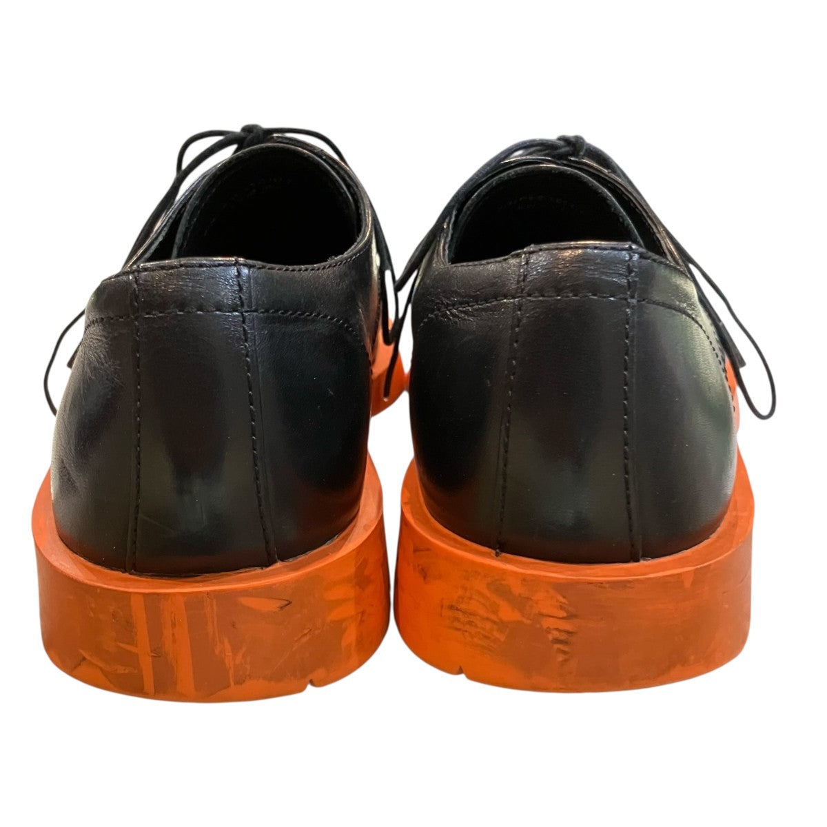 CAMPER(カンペール) 「ミル1978」ダービーシューズ ブラック×オレンジ