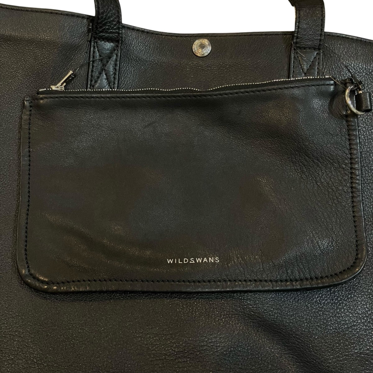 WILDSWANS　ワイルドスワンズ　レザーバッグ　中古　写真が全て 中古・古着通販】WILDSWANS (ワイルドスワンズ) レザートートバッグ