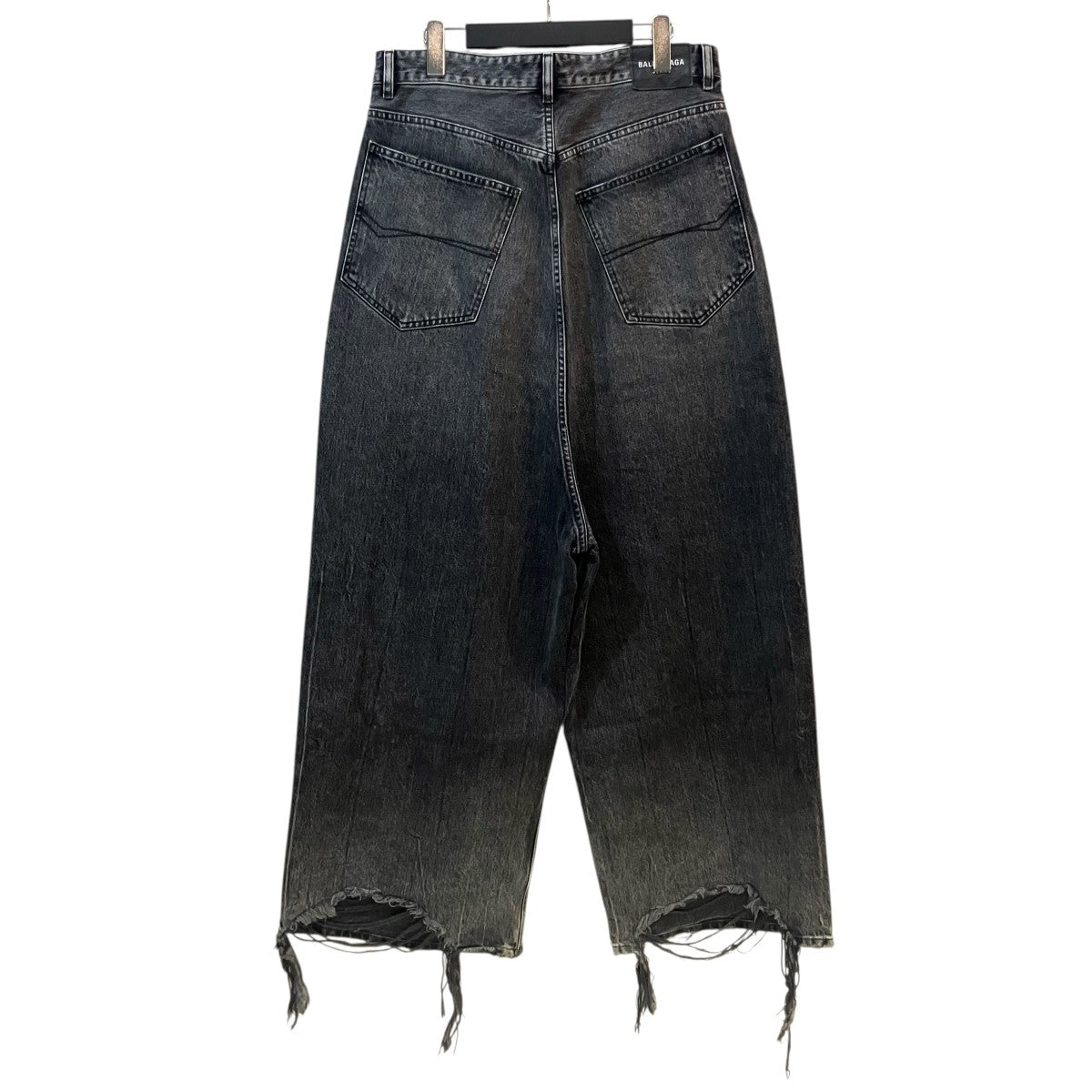 BALENCIAGA バギーロークロッチワイドデニムパンツ697886 古着・中古-2枚目のアイテム画像