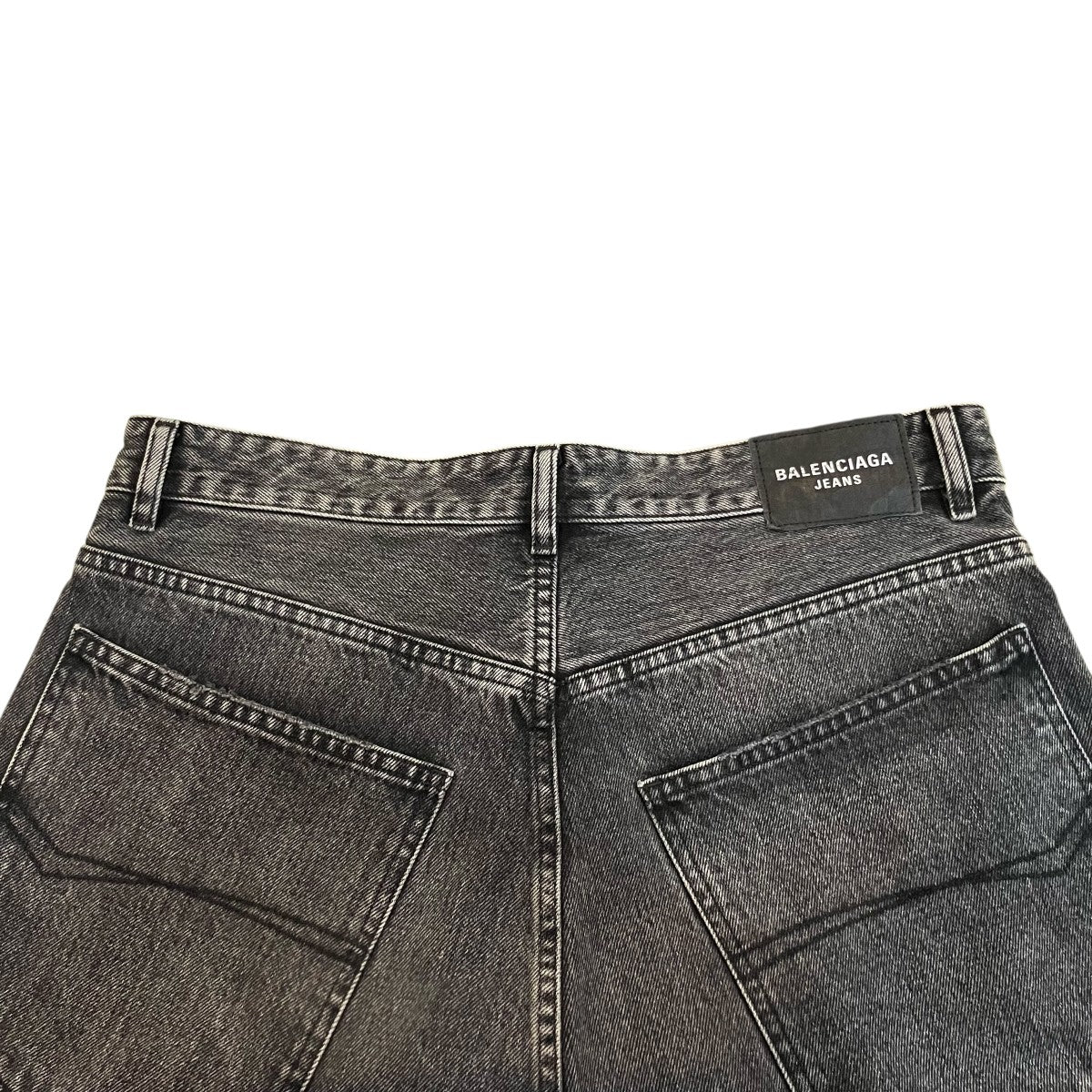 BALENCIAGA バギーロークロッチワイドデニムパンツ697886 古着・中古-4枚目のアイテム画像