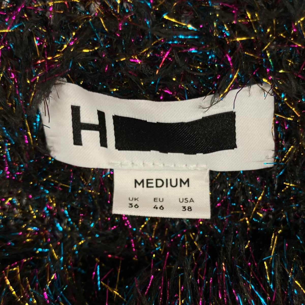 H BEAUTY＆YOUTH メタリックレインボーカラーニット12131054246 古着・中古-5枚目のアイテム画像