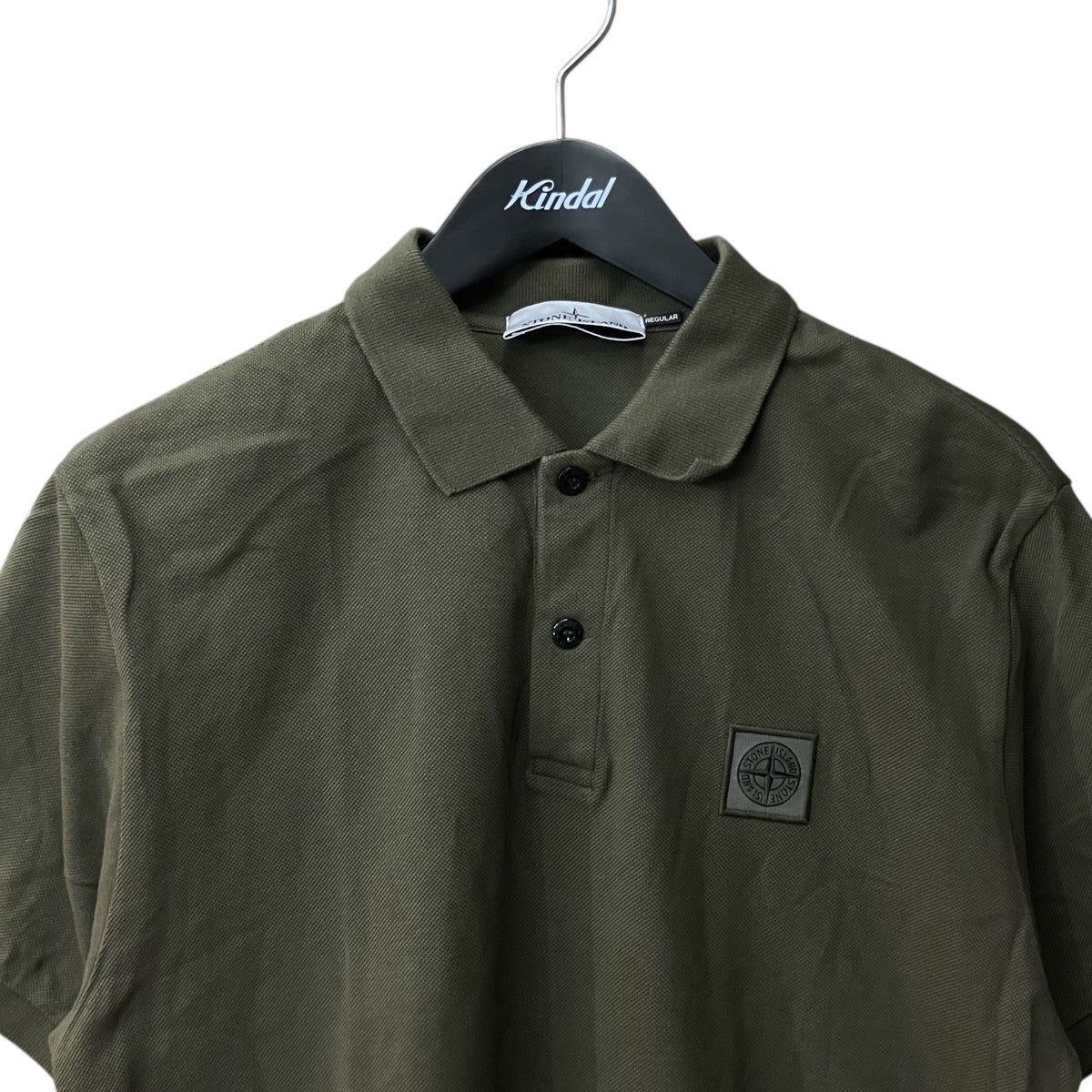 STONE ISLAND オーガニックコットンピケ ポロシャツK1S15220002R S0039 古着・中古-3枚目のアイテム画像