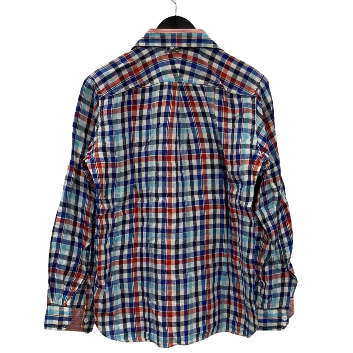 JUNYA WATANABE MAN リネンチェックシャツWKB019 古着・中古-2枚目のアイテム画像