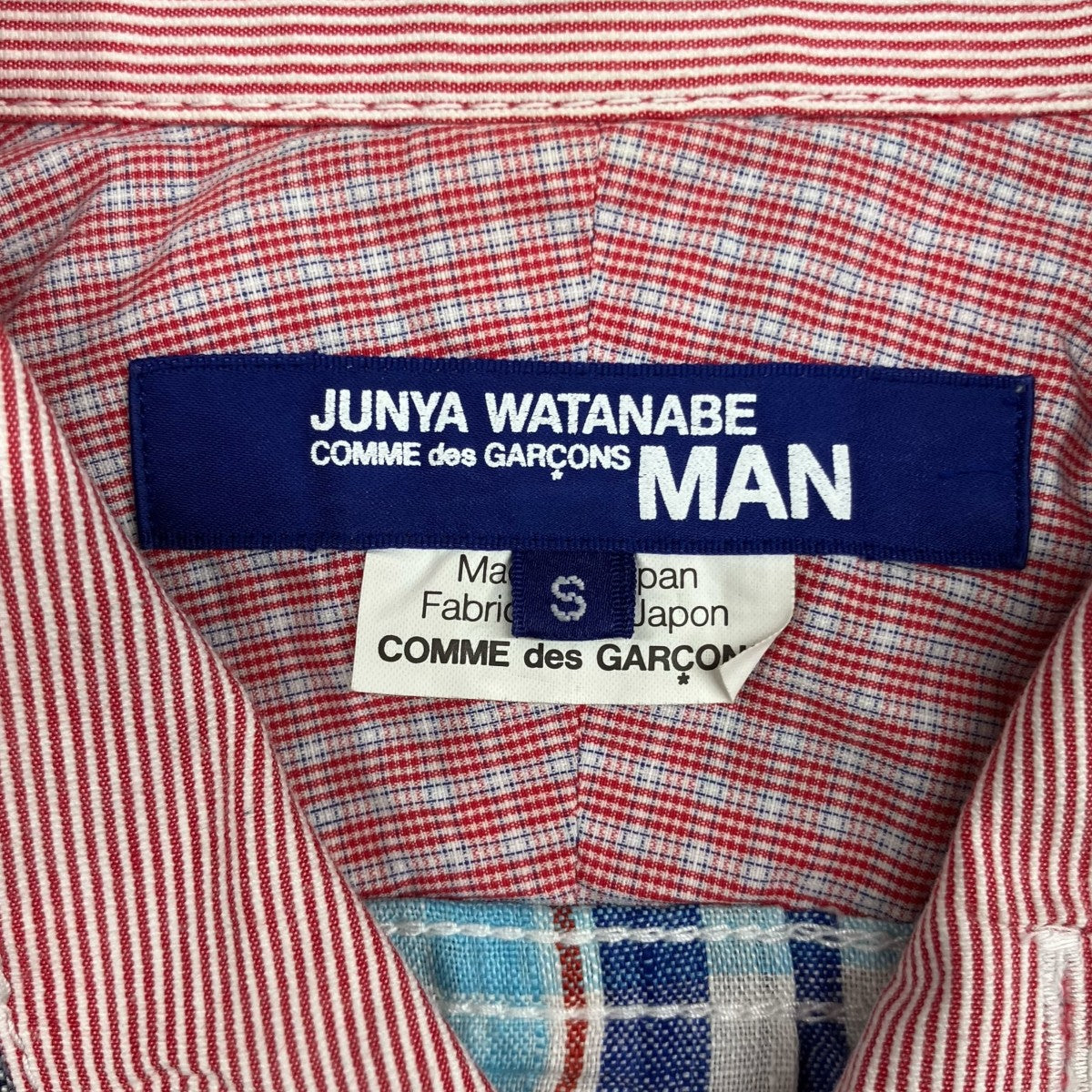 JUNYA WATANABE MAN リネンチェックシャツWKB019 古着・中古-5枚目のアイテム画像
