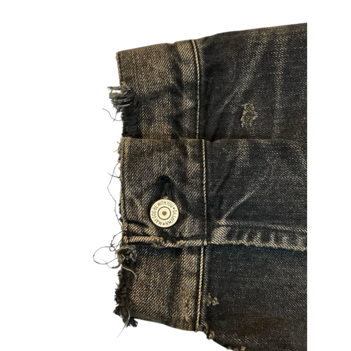 eYe CDG JUNYAWATANABE MAN×New Manual コットンデニム製品加工WネームデニムジャケットWPJ919 古着・中古-4枚目のアイテム画像