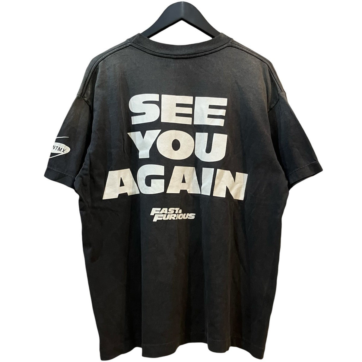 SAINT MICHAEL 「FF SS TEE FURIOUS 7」ヴィンテージ加工プリントTシャツSM HR1 0000 C74 古着・中古-2枚目のアイテム画像