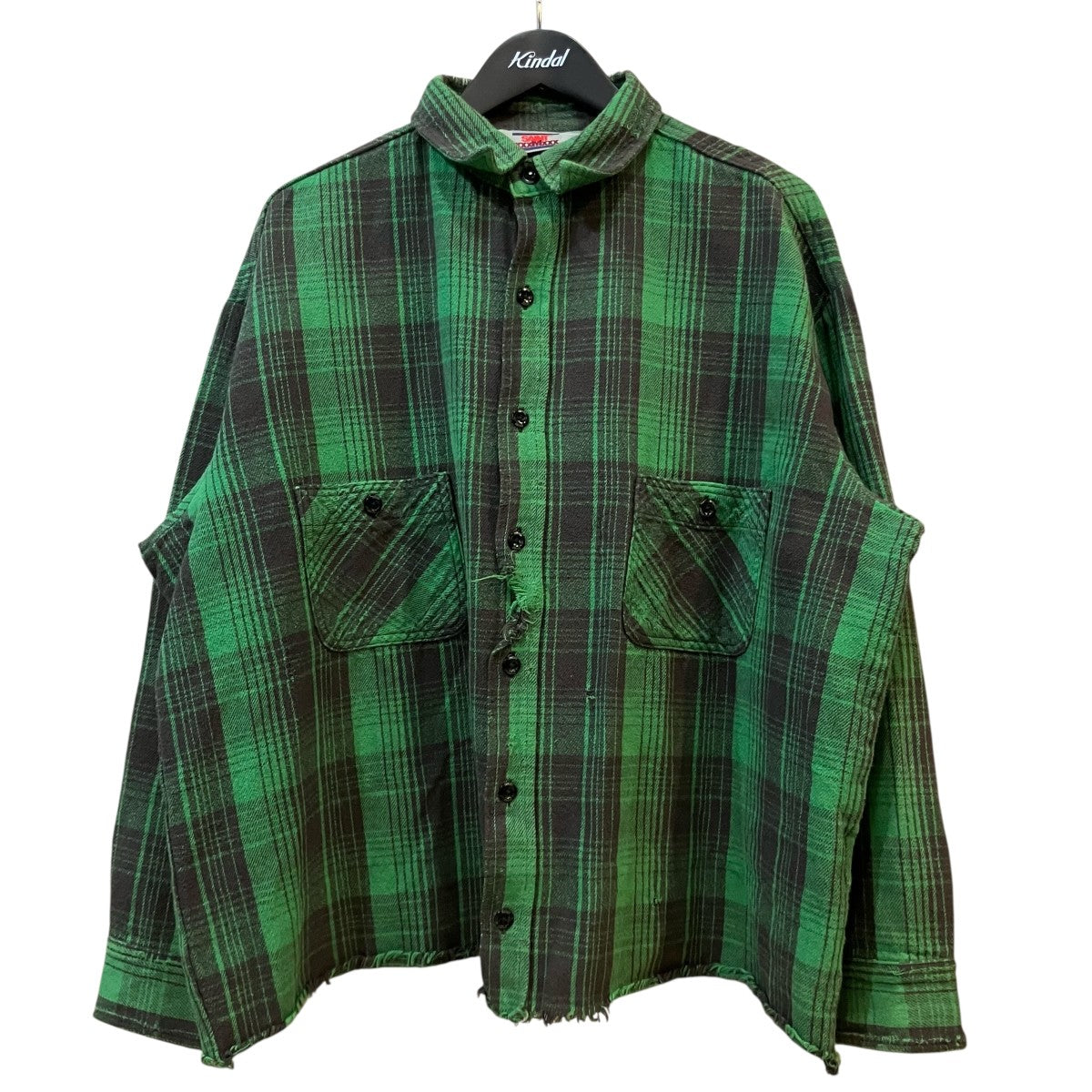 SAINT MICHAEL 「FRNL CHECK SHIRTS」チェックシャツSM YS8 0000 024 古着・中古-1枚目のアイテム画像