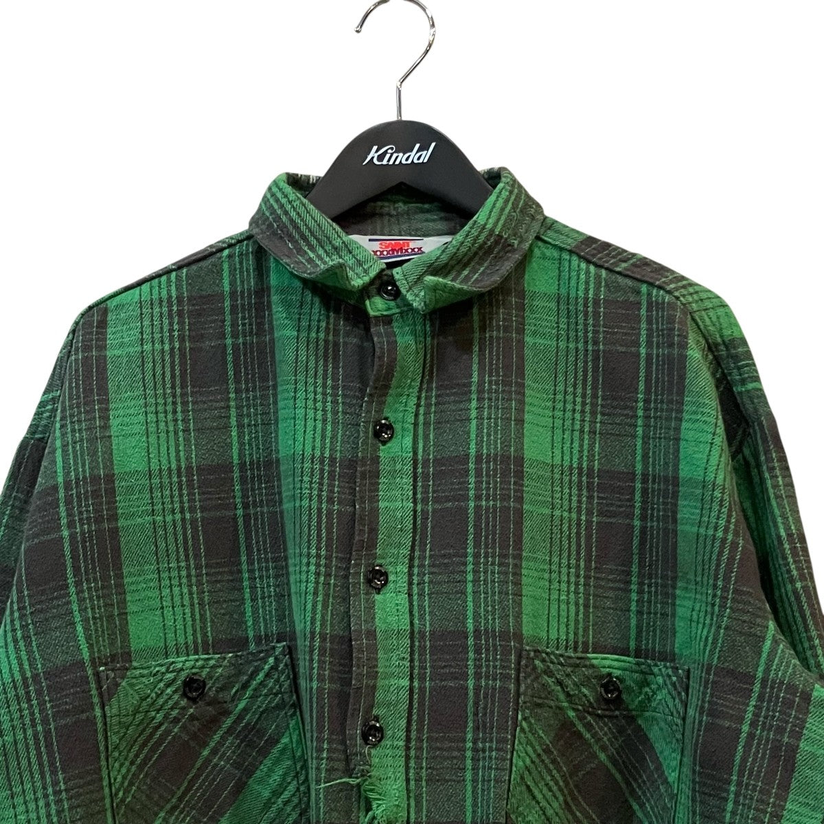 SAINT MICHAEL 「FRNL CHECK SHIRTS」チェックシャツSM YS8 0000 024 古着・中古-3枚目のアイテム画像