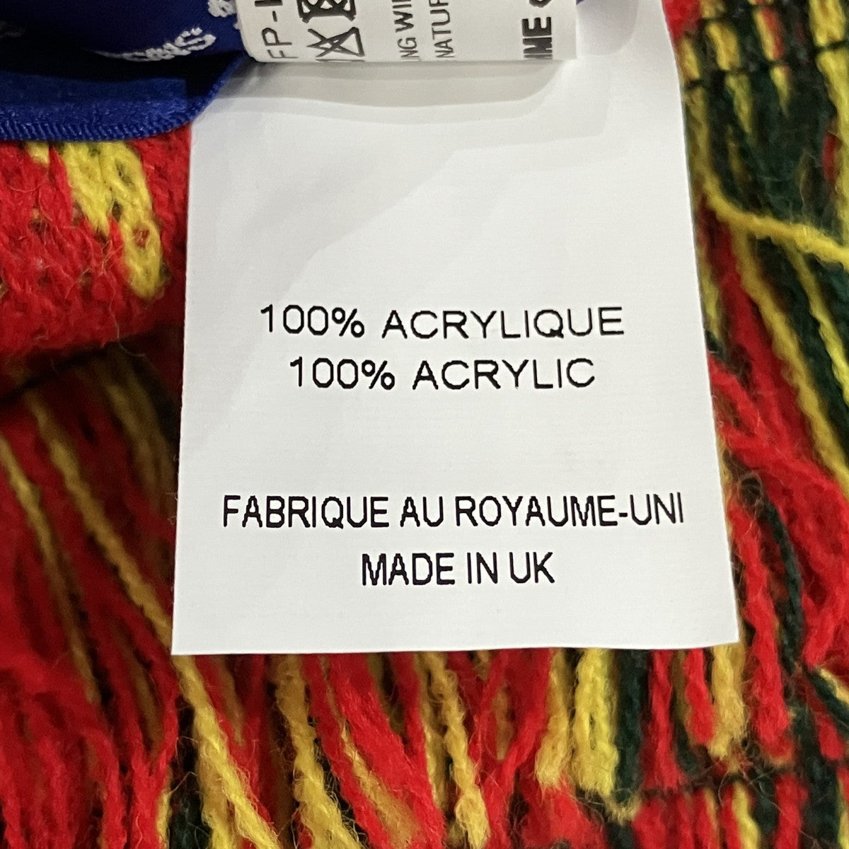 「knitted jacquard acrylic football scarves」マフラーFPK402