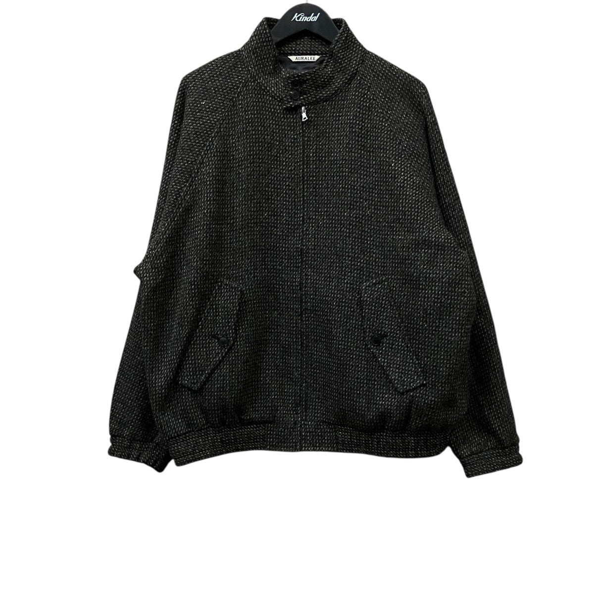 AURALEE ALPACA WOOL SILK TWEED ZIP BLOUS アルパカウールシルクツイードジップブルゾン