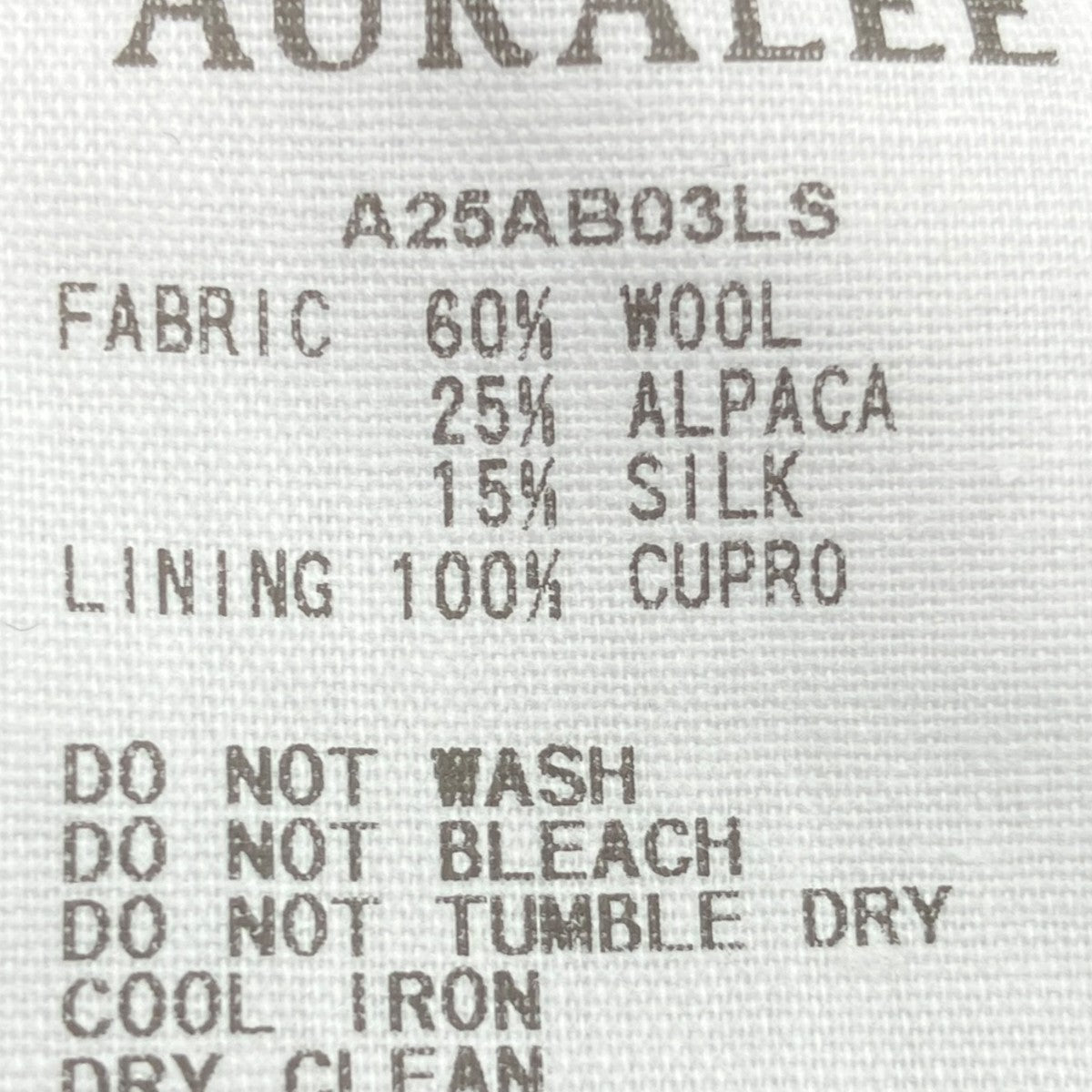 ALPACA WOOL SILK TWEED ZIP BLOUSアルパカウールシルクツイードジップブルゾンA25AB03LS