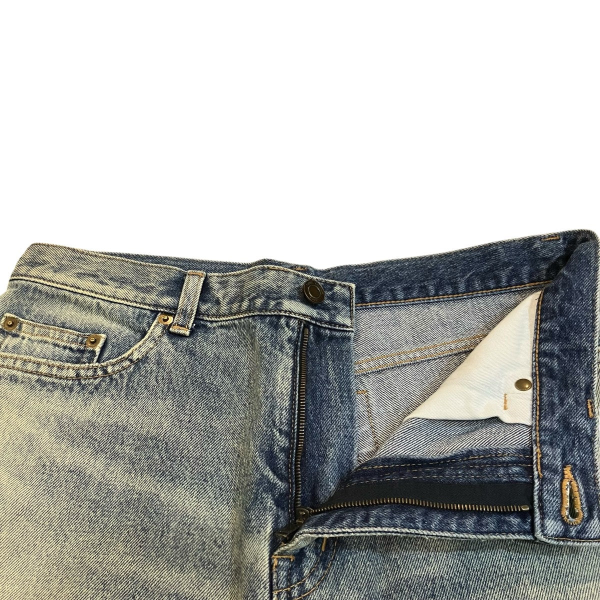 Saint Laurent Paris デニムショートパンツ643542 古着・中古-3枚目のアイテム画像