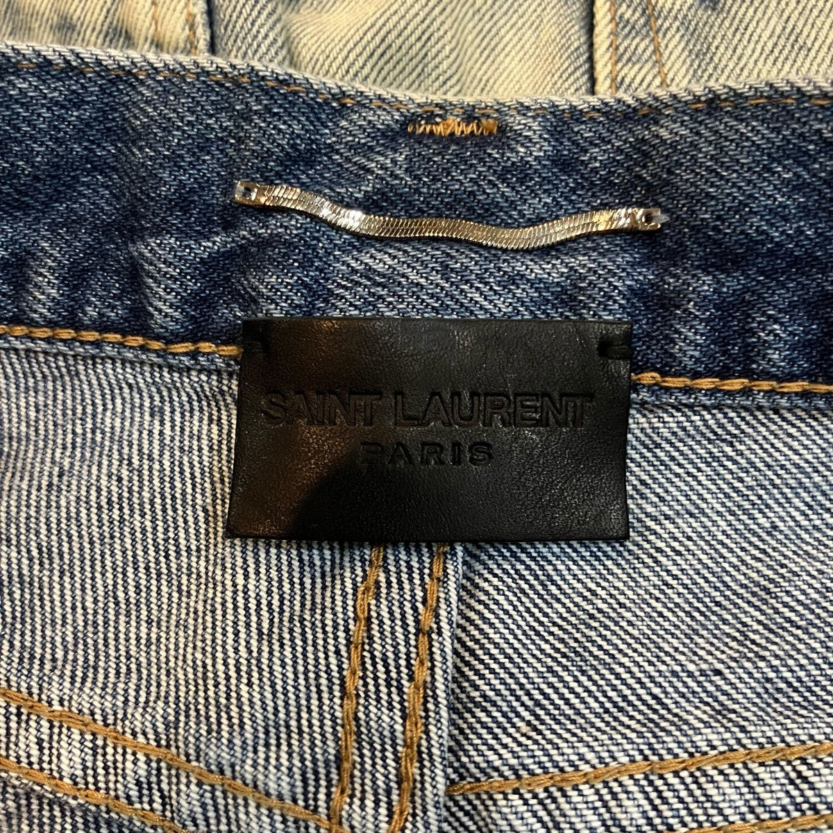 Saint Laurent Paris デニムショートパンツ643542 古着・中古-5枚目のアイテム画像
