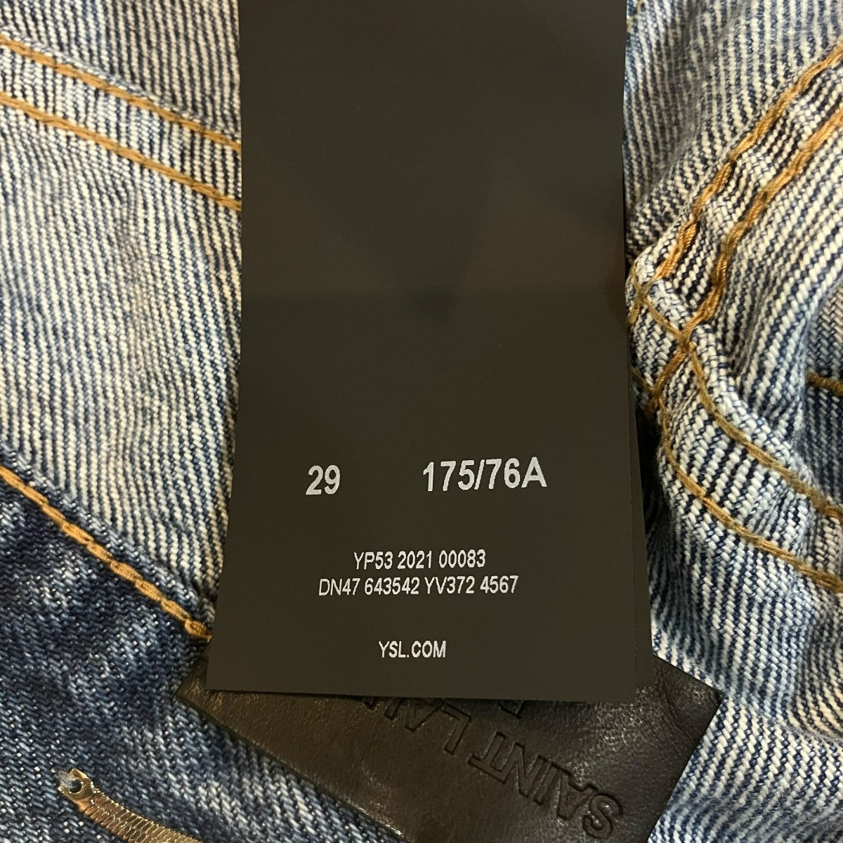Saint Laurent Paris デニムショートパンツ643542 古着・中古-6枚目のアイテム画像