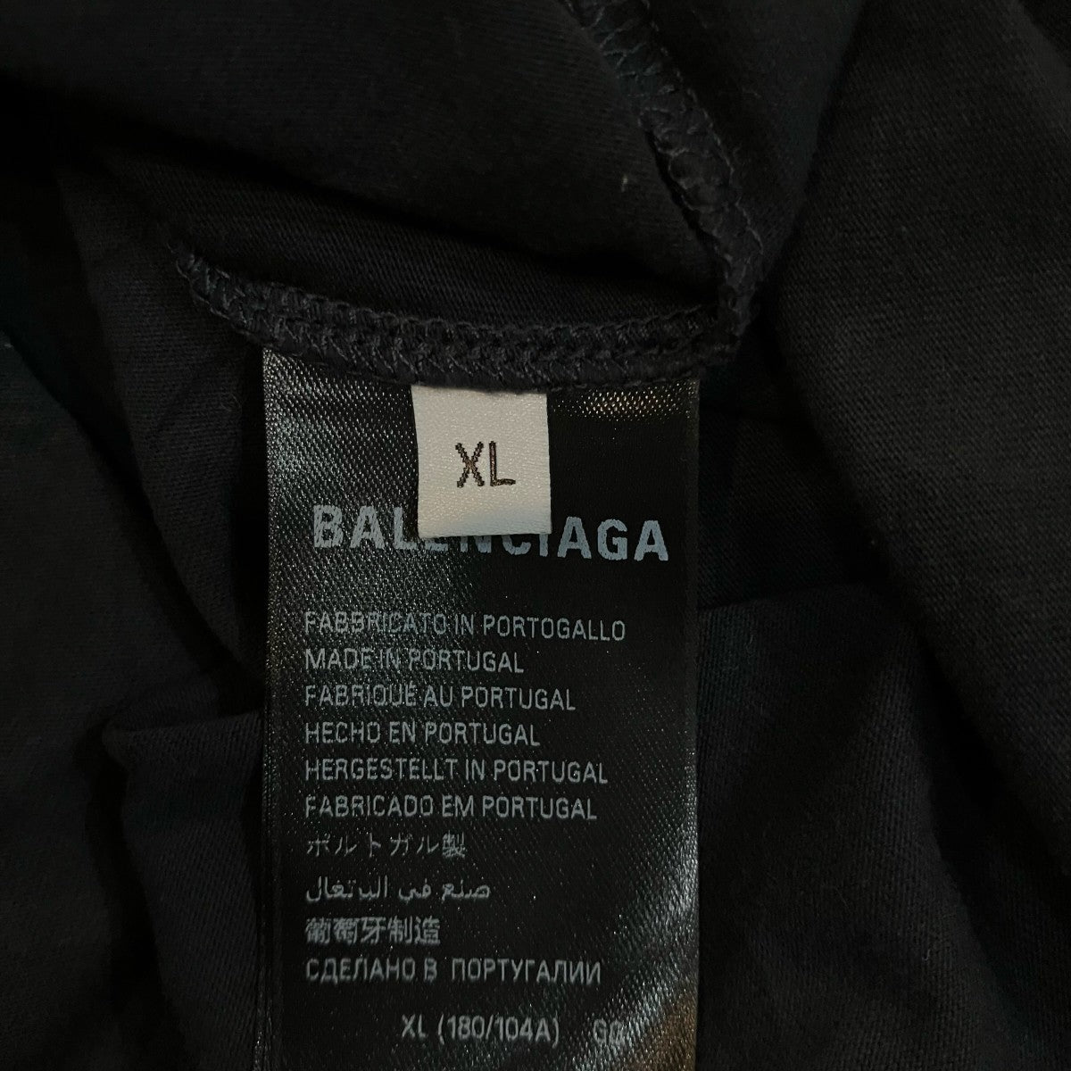 BALENCIAGA ヴィンテージ加工プリントTシャツ826346 古着・中古-6枚目のアイテム画像