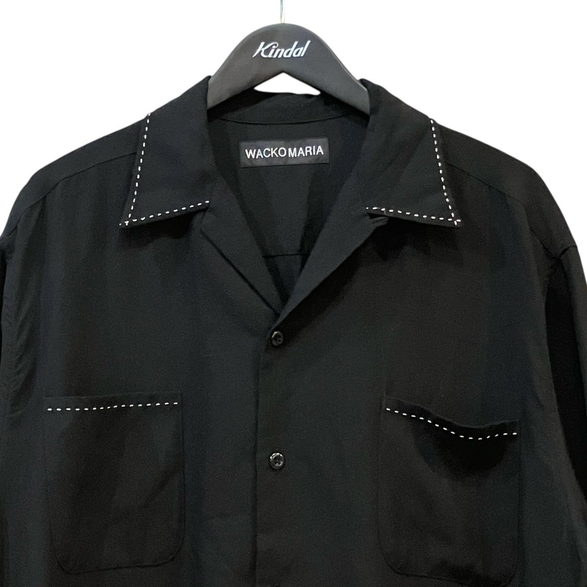WACKO MARIA 50sオープンカラーシャツ 古着・中古-3枚目のアイテム画像