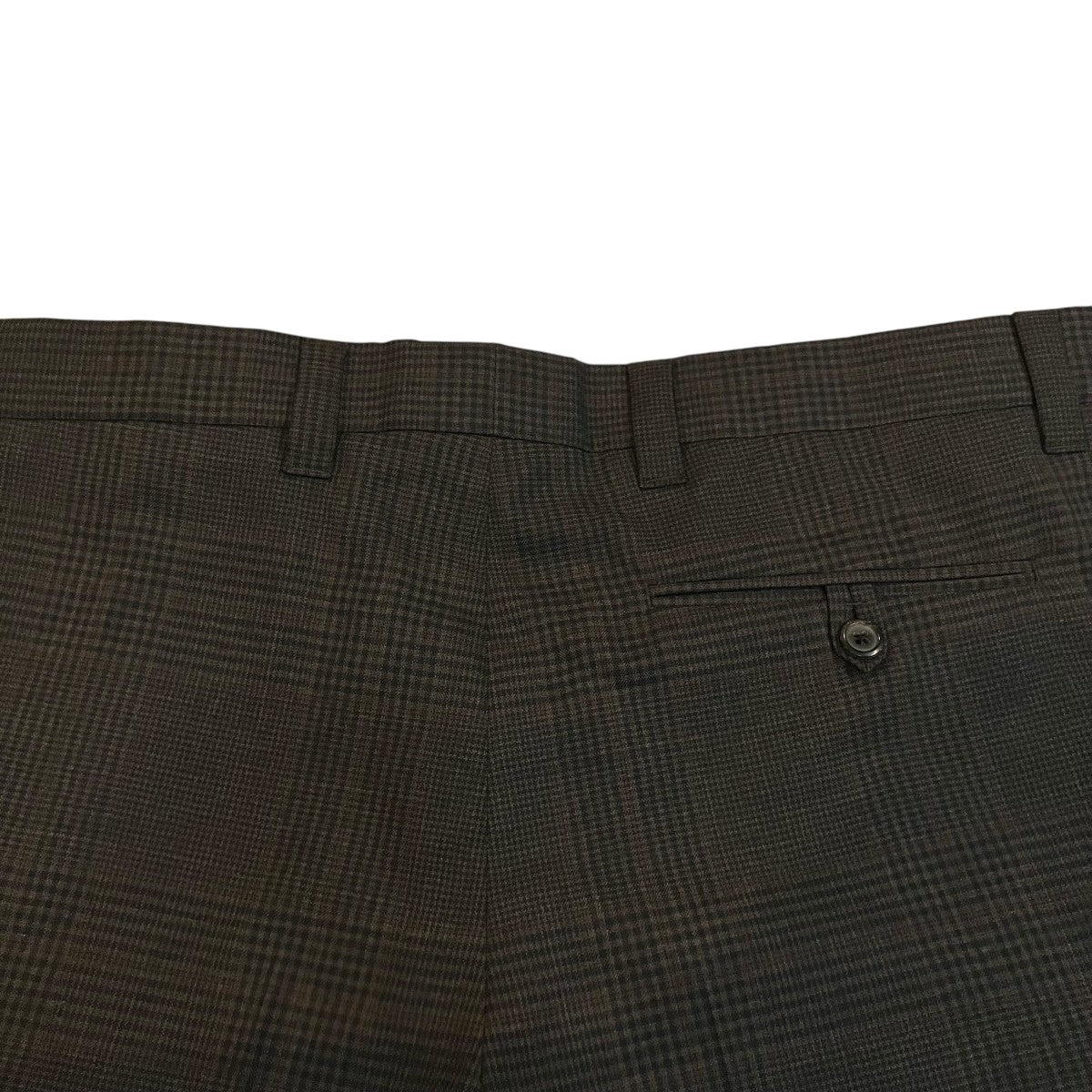 PRADA チェック柄スラックスUP0178 古着・中古-4枚目のアイテム画像