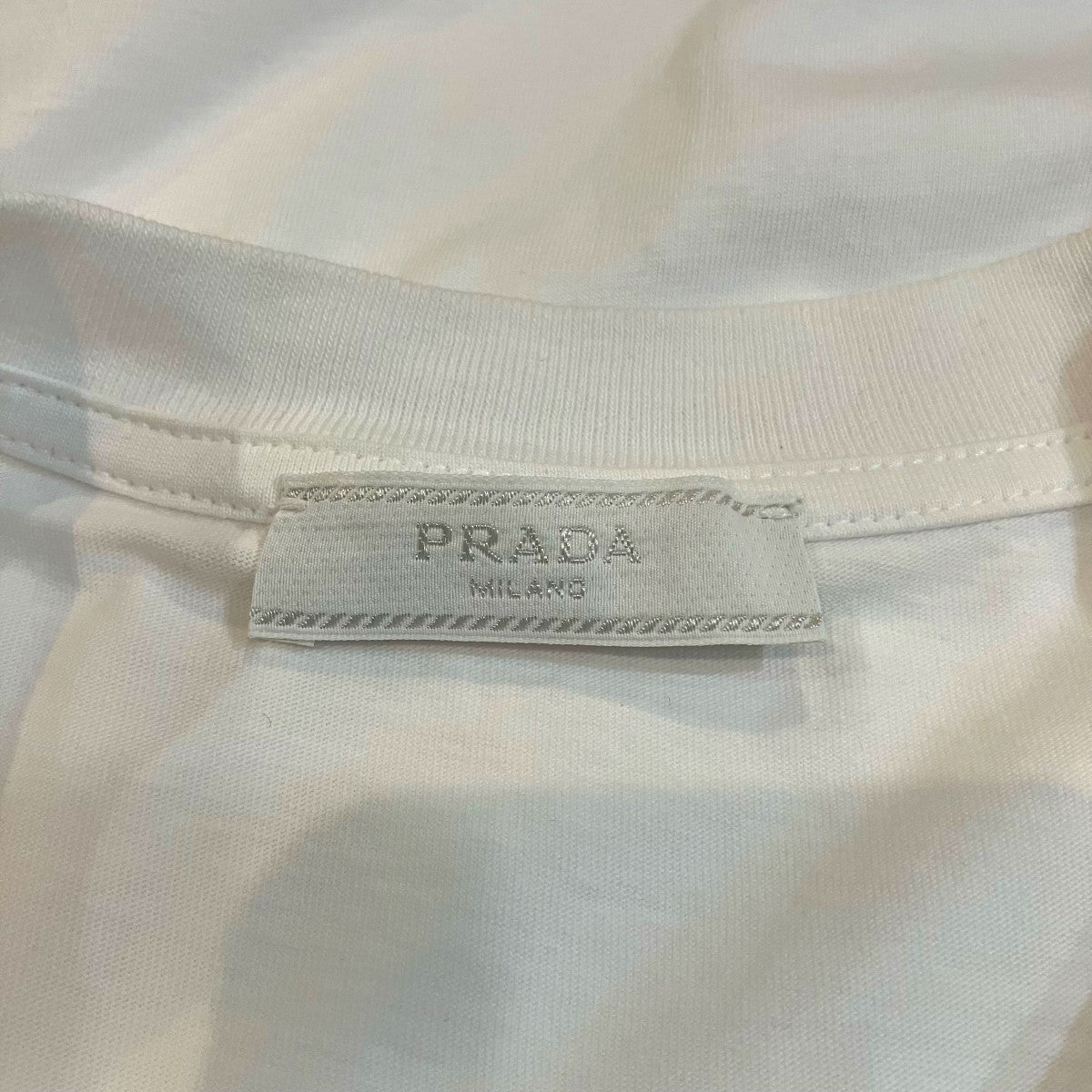 PRADA ロゴ刺繍Tシャツ 古着・中古-5枚目のアイテム画像