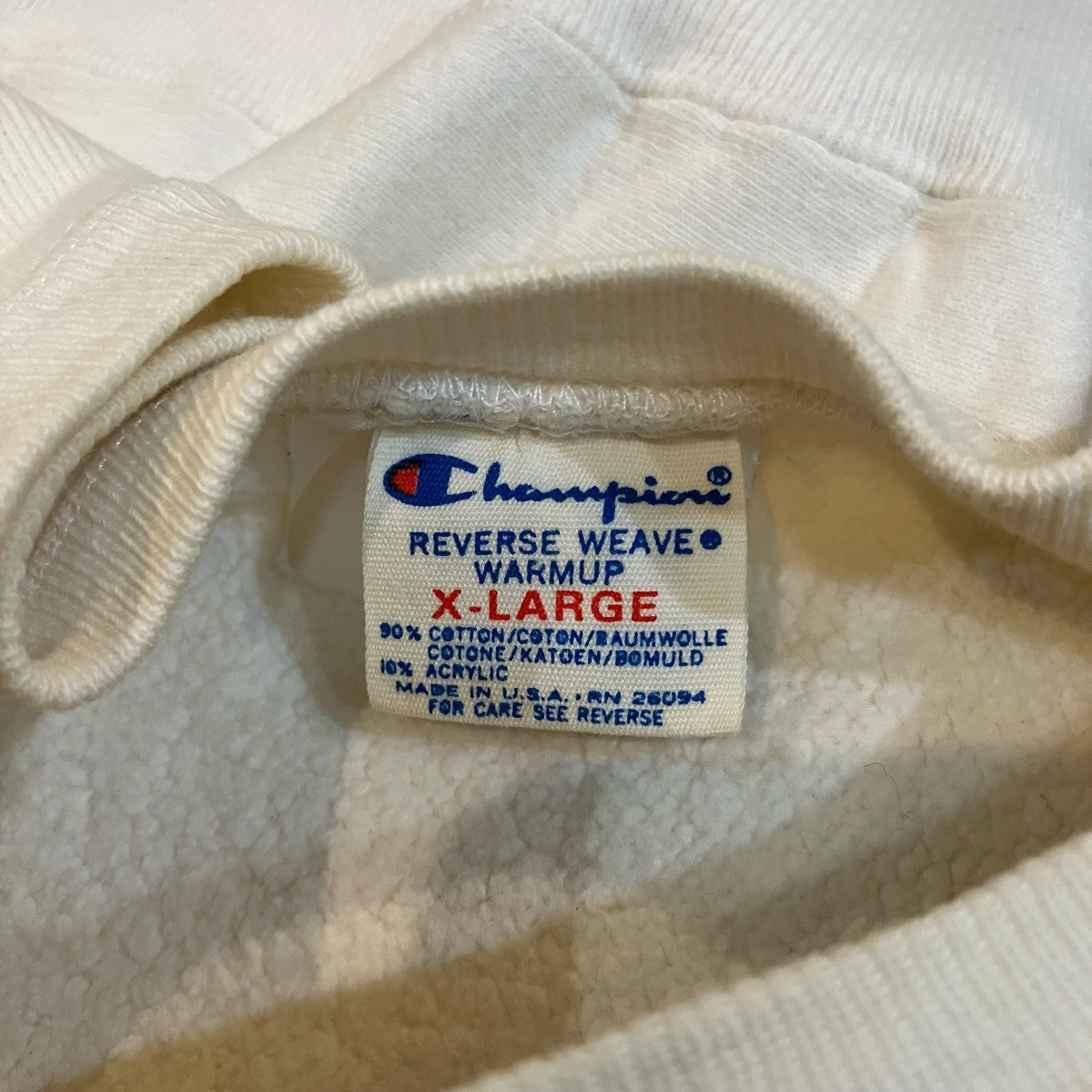 Champion 80s「トリコタグ LYCOMING COLLEGE」リバースウィーブスウェット 古着・中古-5枚目のアイテム画像