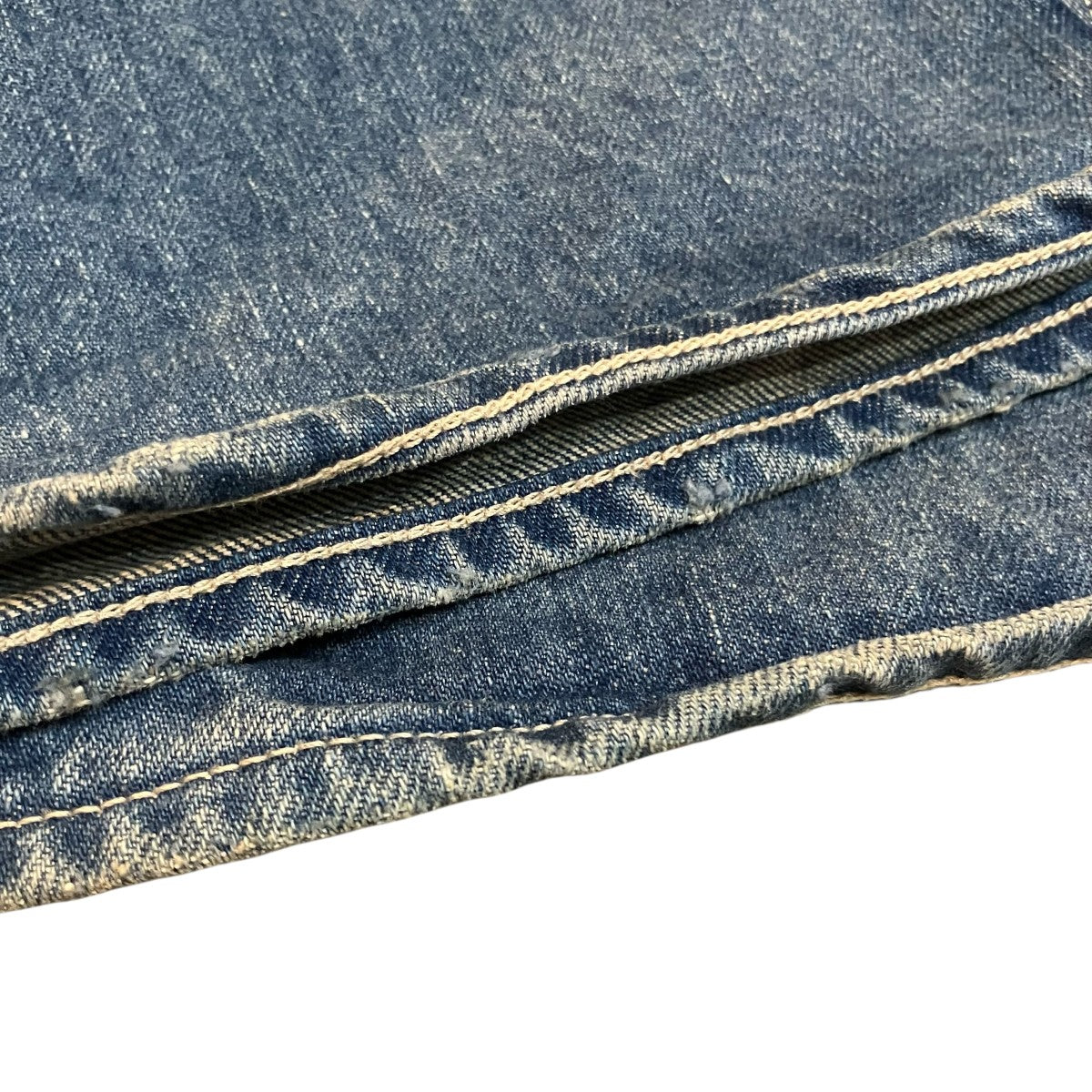 AURALEE 「SELVEDGE FADED HEAVY DENIM PAINTER PANTS」ペインターデニムパンツA24AP01DH 古着・中古-7枚目のアイテム画像