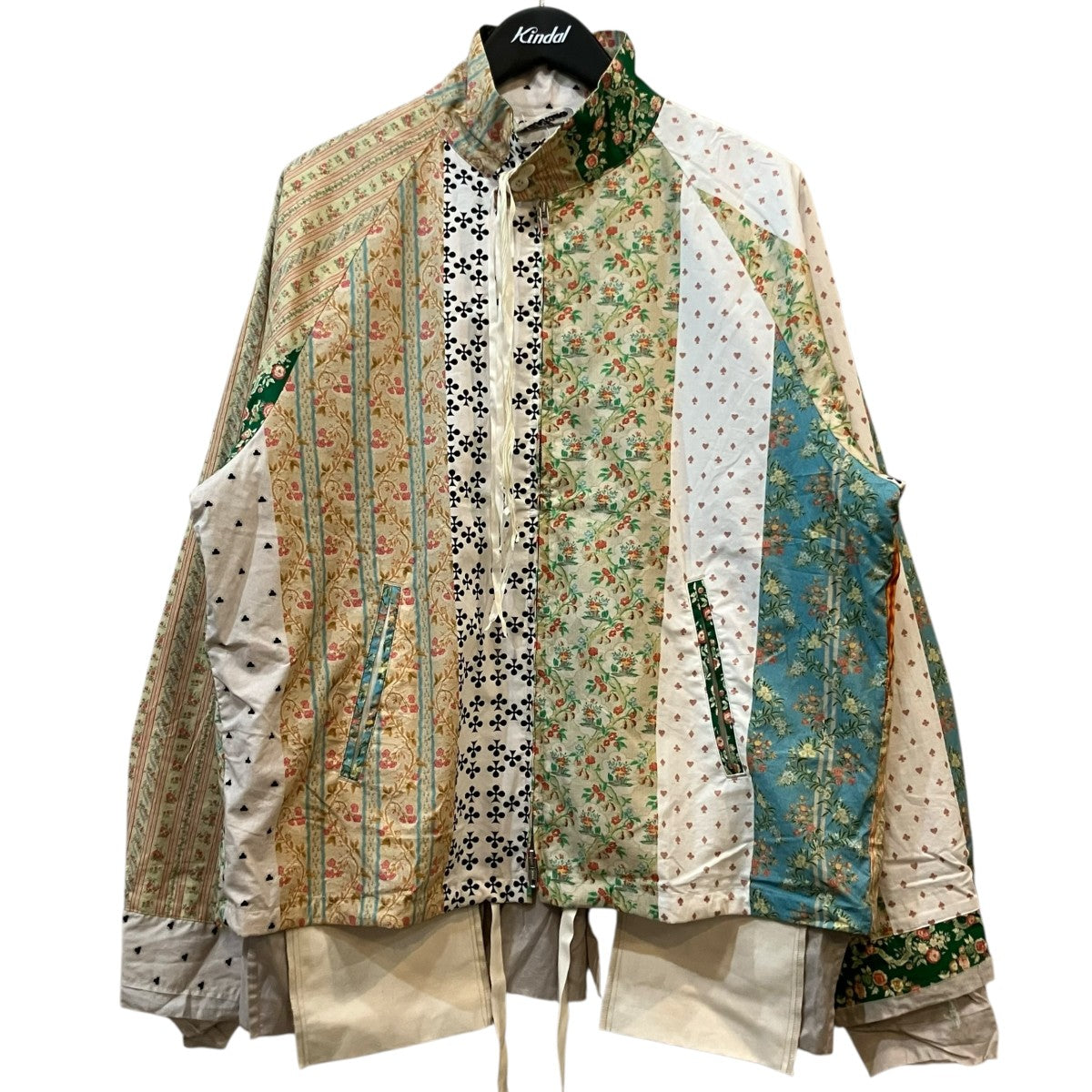 Midorikawa 25AWパッチワークジップアップシャツジャケットMID25AW SH04B 古着・中古-2枚目のアイテム画像