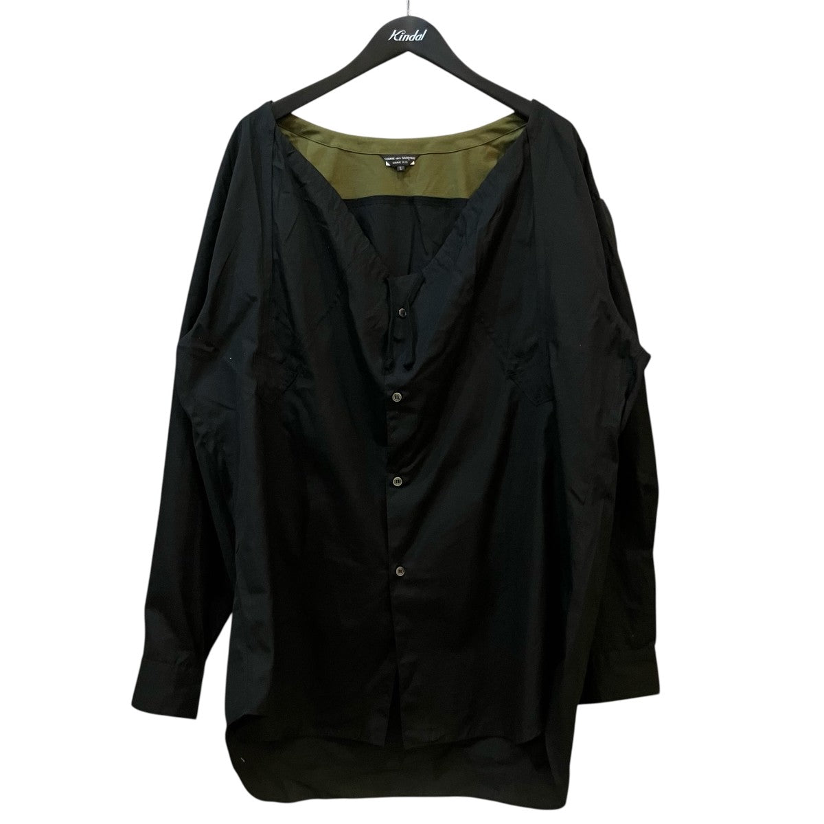 25AW切り替えシャツカーディガンPP B021