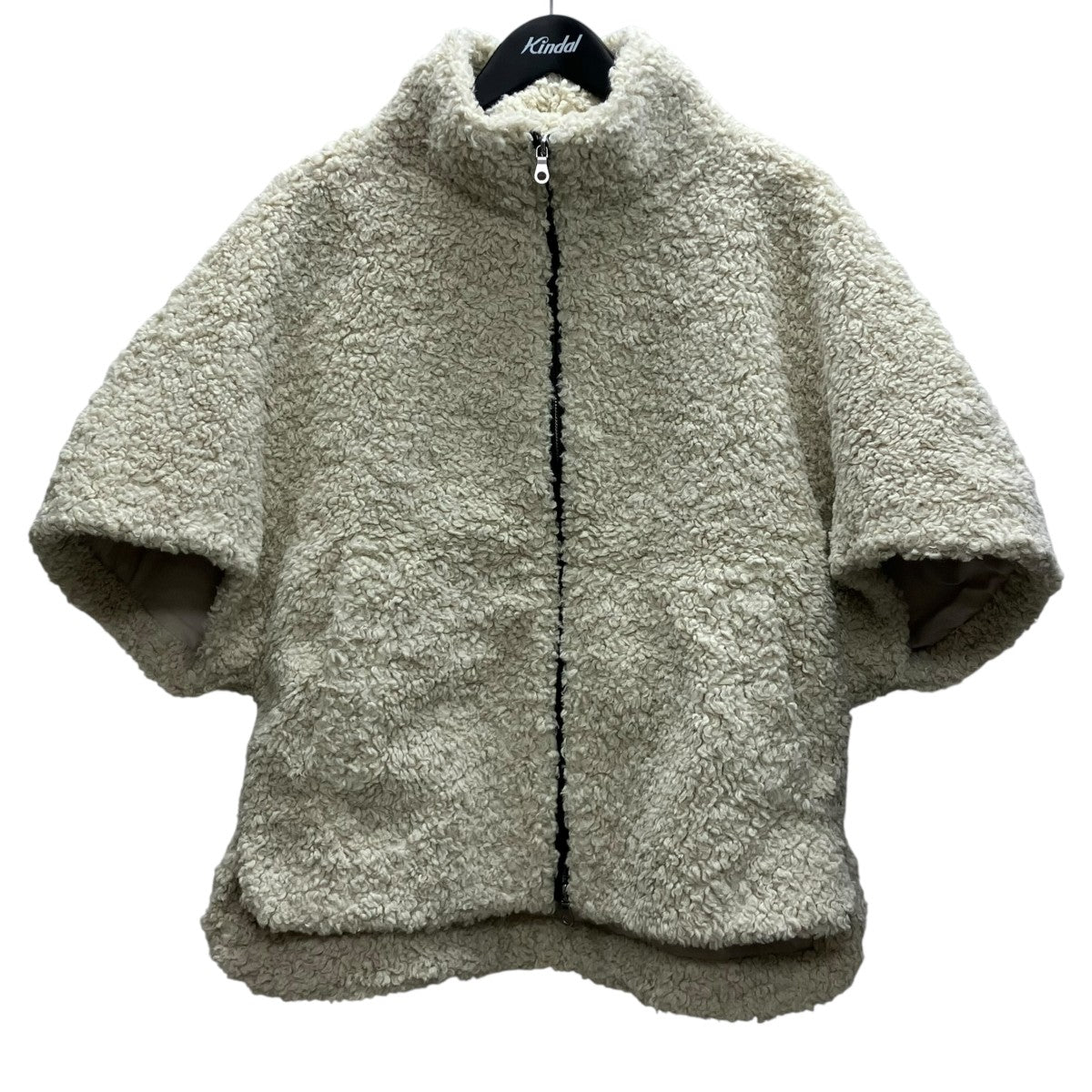 THREE DOTS プードルボア ポンチョベスト 古着・中古-1枚目のアイテム画像
