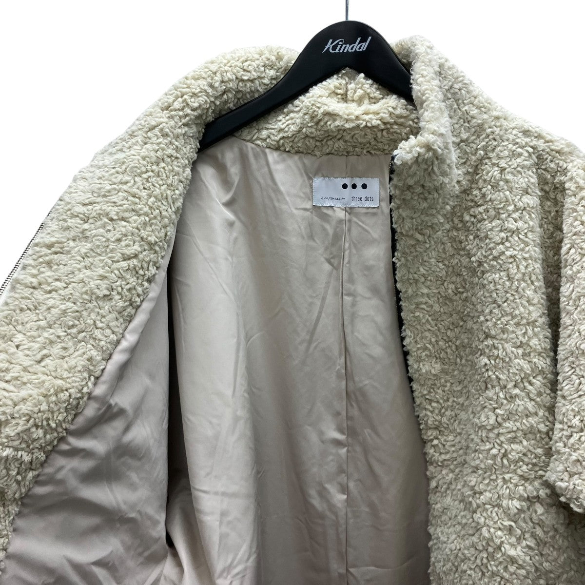 THREE DOTS プードルボア ポンチョベスト 古着・中古-5枚目のアイテム画像