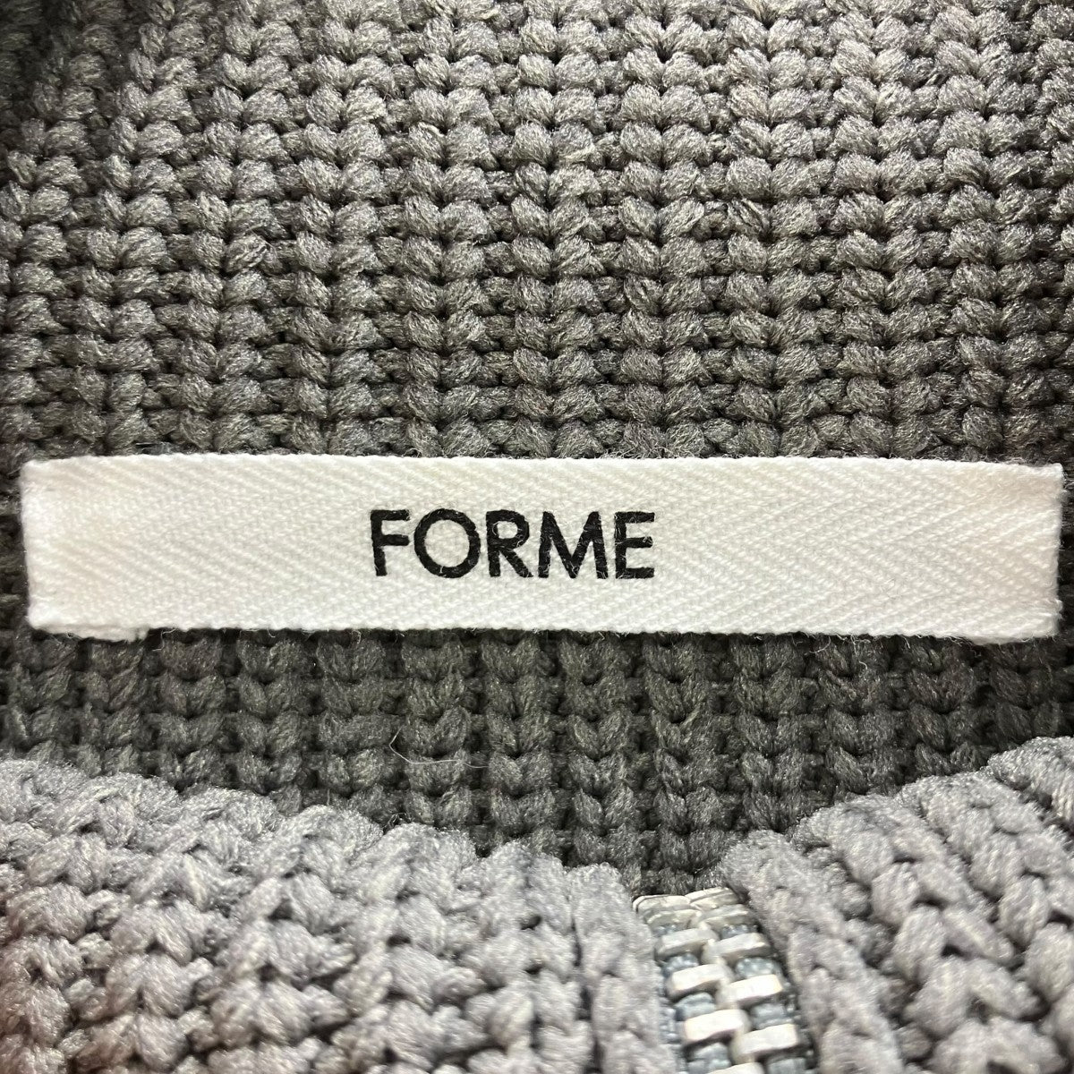forme ジップニットカーディガン25aw ZipKnitCardigan 古着・中古-5枚目のアイテム画像