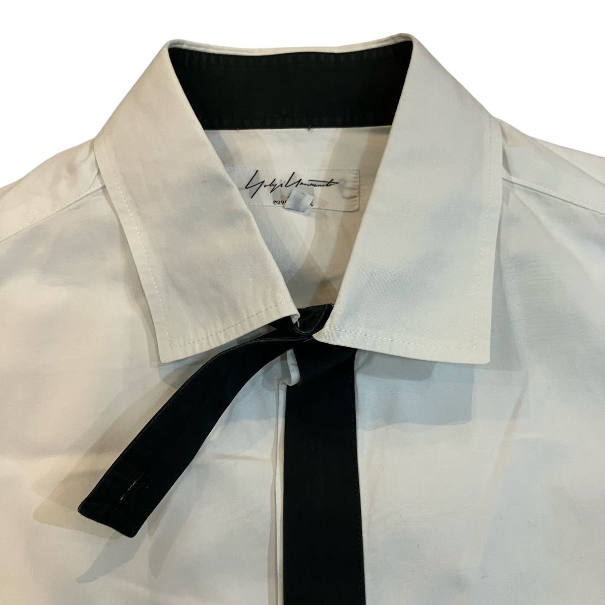 Yohji Yamamoto pour homme(ヨウジヤマモトプールオム) タイ付きシャツ