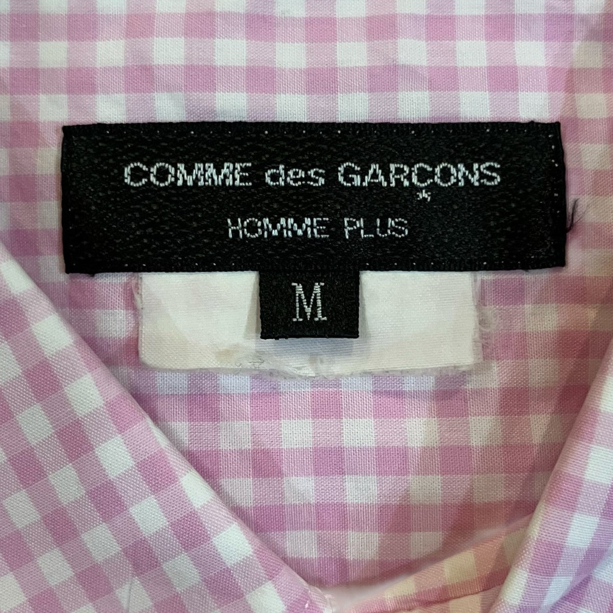 コムデギャルソンオムプリュス　25ss ピンク×ブラックチェックシャツ　シャツ COMME des GARCONS HOMME PLUS(コムデギャルソンオムプリュス
