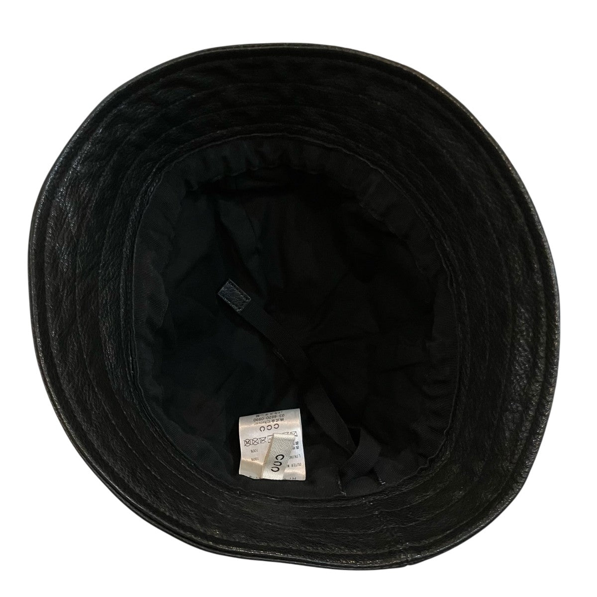 「SAILOR HAT」ゴートレザーバケットハットHT 06 C GOAT 3