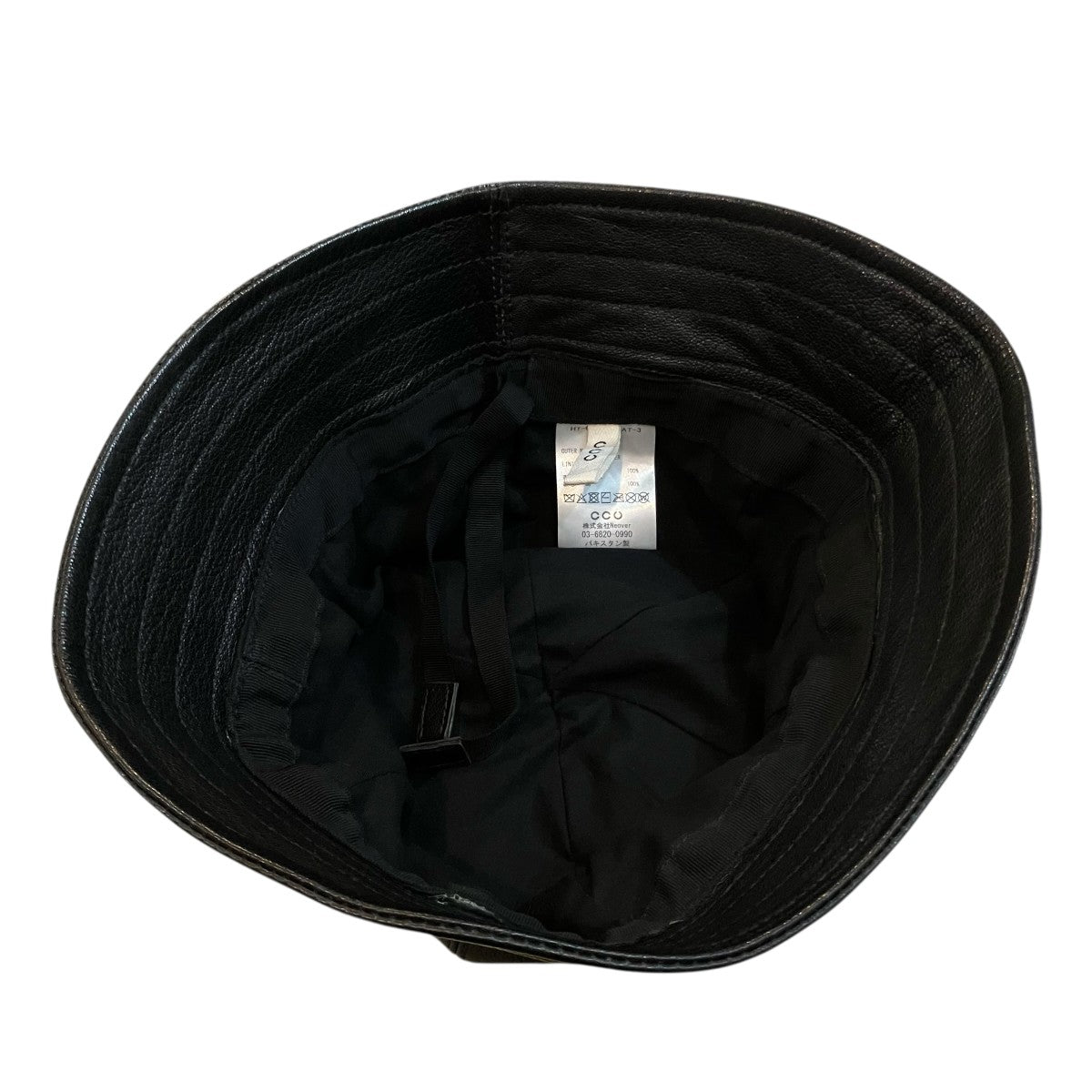 「SAILOR HAT」ゴートレザーバケットハットHT 06 C GOAT 3