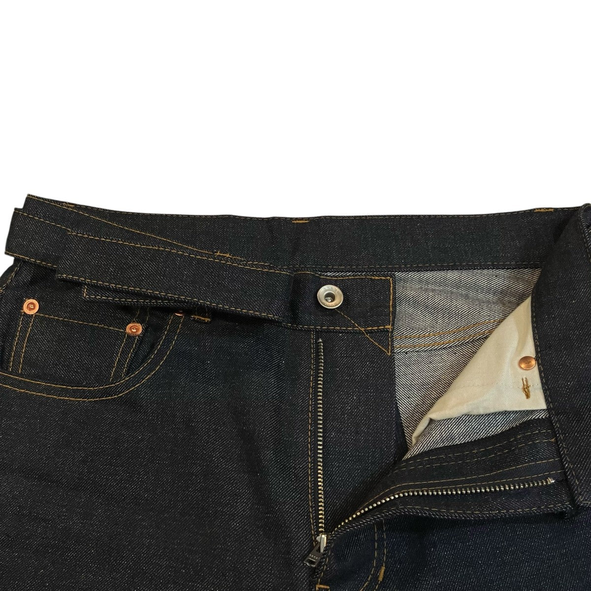 sacai 24SSベルテッドフレアデニムパンツ24 07290 古着・中古-3枚目のアイテム画像