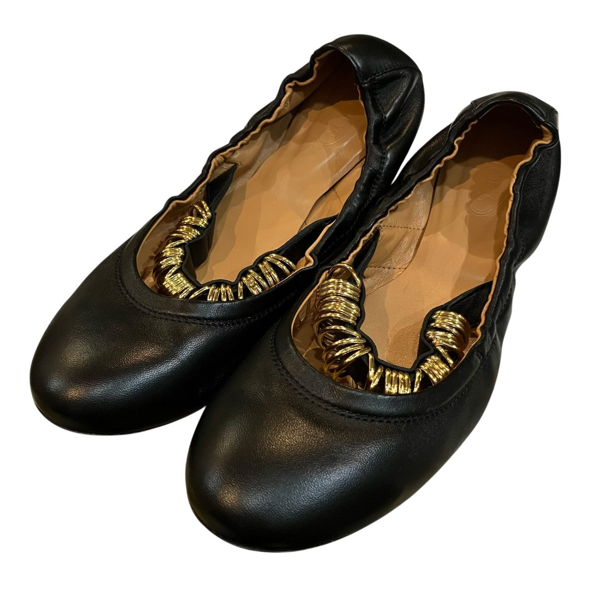 TOD’S リングデザインフラットバレエシューズ 古着・中古-1枚目のアイテム画像