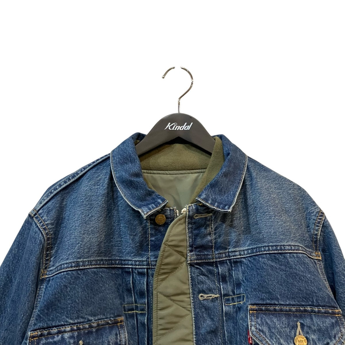 sacai×LEVI'S 「Denim x Nylon Twill Reversible Blouson」デニムx