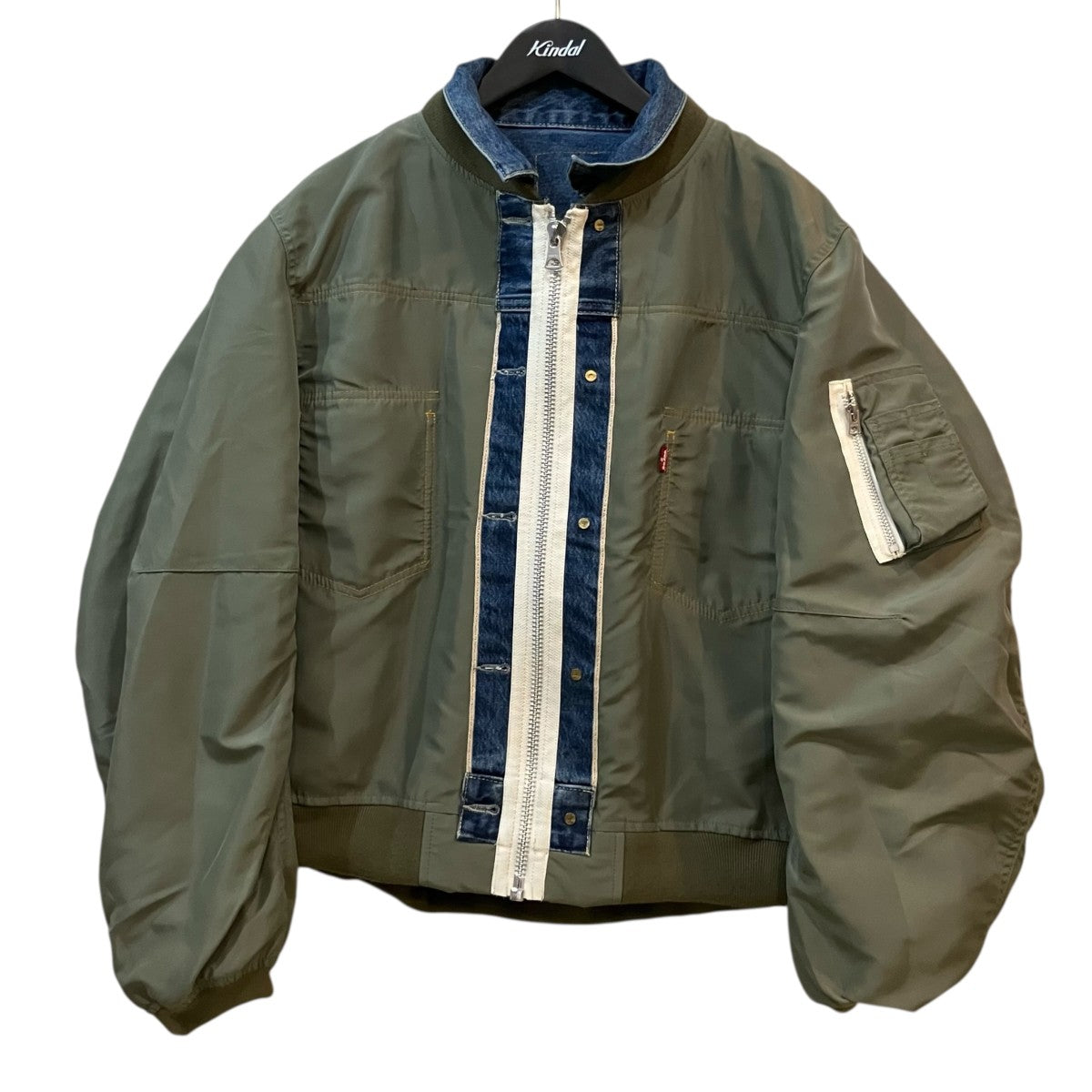 sacai×LEVI'S 「Denim x Nylon Twill Reversible Blouson」デニムx
