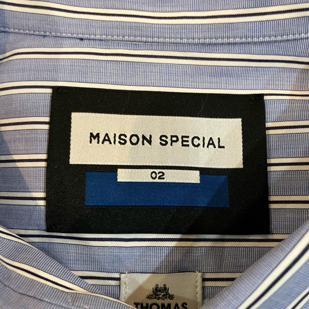 MAISON SPECIAL 「Prime-Over Short Sleeve Shirt」ストライプ半袖シャツ11231311202 古着・中古-5枚目のアイテム画像
