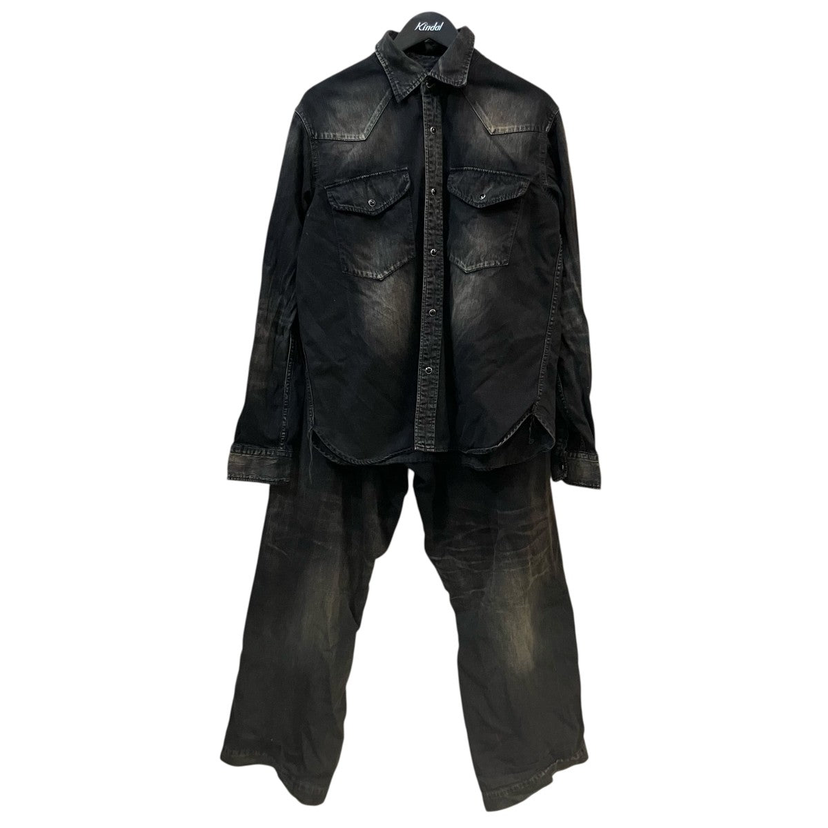 Maison MIHARA YASUHIRO ドッキングデニムパンツA12PT021 古着・中古-1枚目のアイテム画像