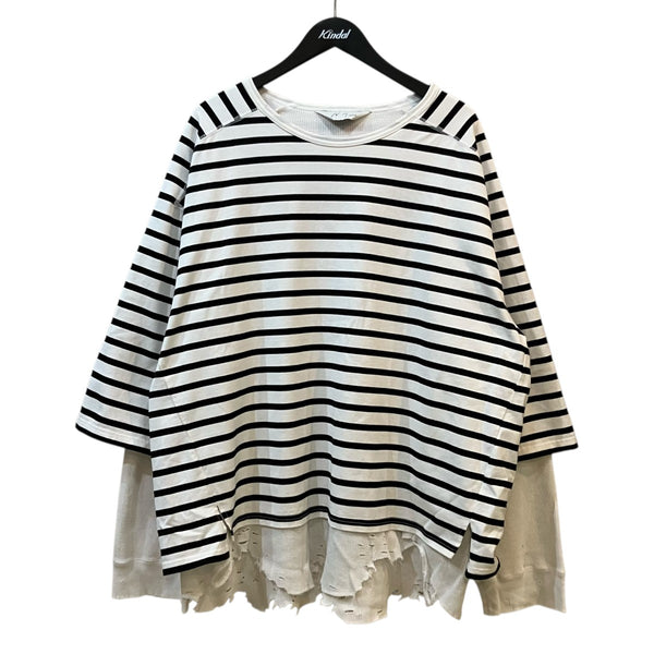 ANCELLM(アンセルム) 「BORDER LAYEARED LS SHIRT」ボーダーレイヤード